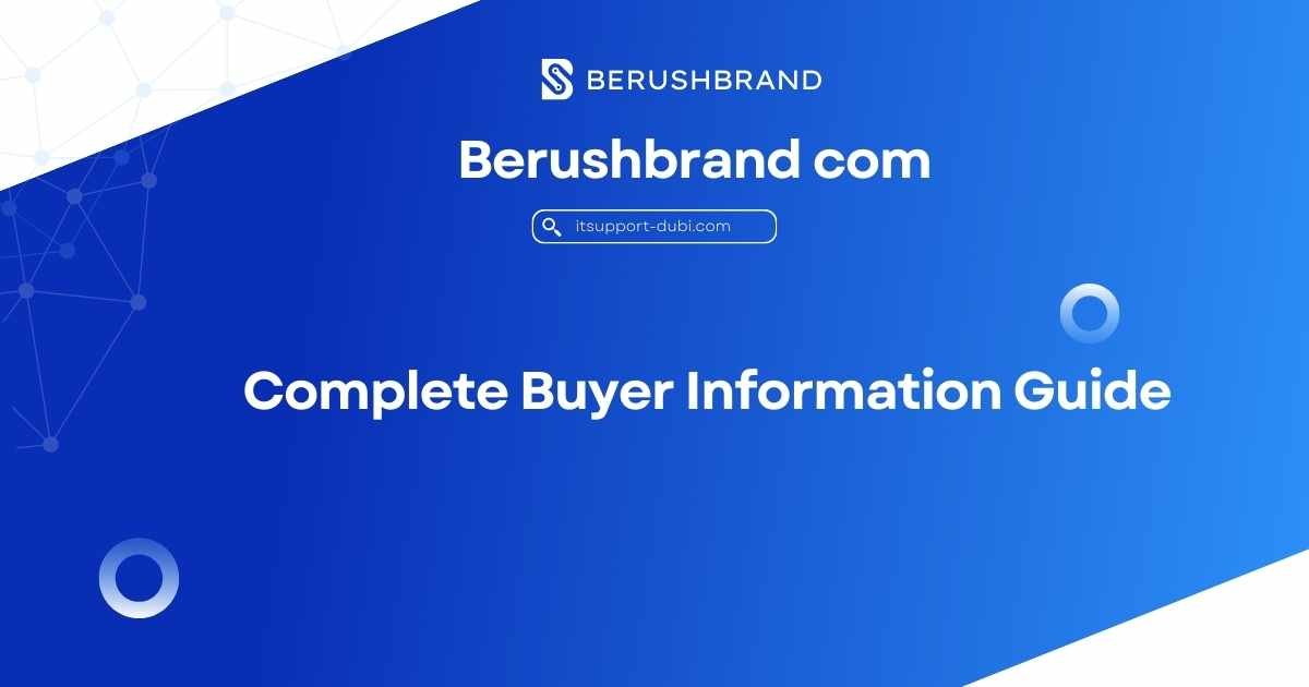 Berushbrand com homepage showing online shopping product listings