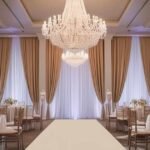 Warm dim lighting creating a calm evening atmosphere indoors