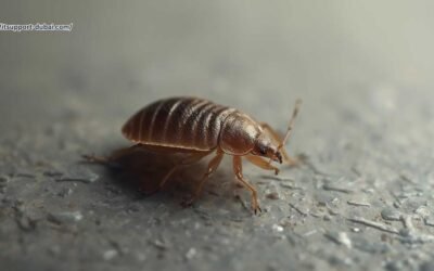 Bed bugs hiding in mattress seams during cold winter weather