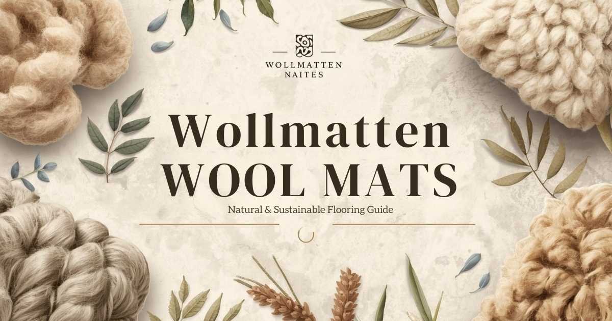 Wollmatten natural wool mats for sustainable indoor flooring